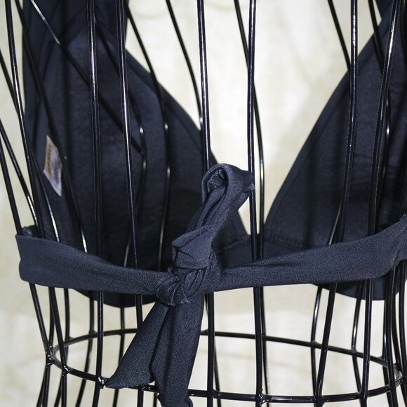 OLD NAVY Black Halter Look Bathing Suit Top L - Picture 4 of 8